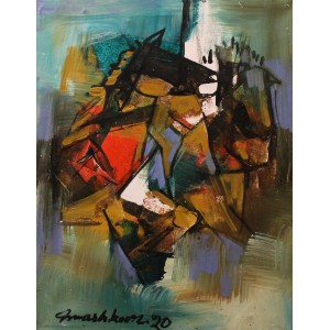 Mashkoor Raza, 16 x 12 Inch, Oil on Canvas, Horse Painting, AC-MR-450
